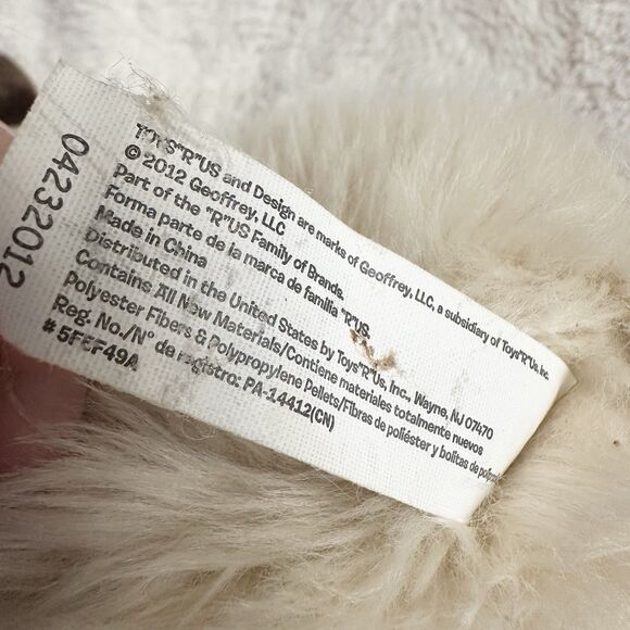 Toys R Us Siamese Cat Realistic Blue Eye Stuffed Animal 9” Plush Brown Tan 2012 - Picture 7 of 8